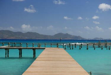 Anguilla Jetty with Views to St Martin