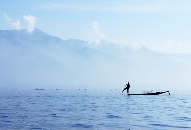 Fisherman in Myanmar