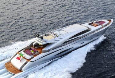 Luxury Charter Motor Yacht MY TOY Running Aerial