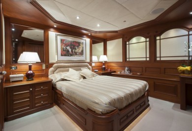 Luxury Charter Mega Yacht MOSAIQUE Guest Cabin with Ensuite Bathroom