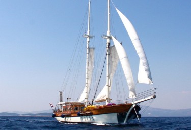 Luxury Charter Gulet LIBRA Under Sail