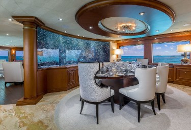 Luxury Charter Yacht M3 Formal Dining