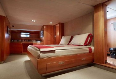 Luxury Charter Sailing Yacht SILVERTIP Master Suite Aft