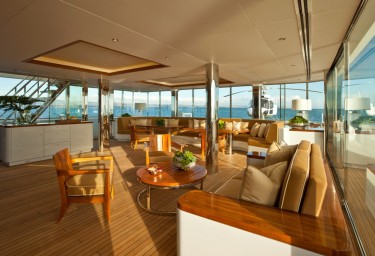 Luxury Expedition Yacht SURI Glass House with Chopper aft