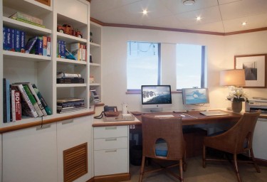Luxury Expedition Yacht SURI Master Office