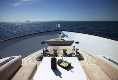 Luxury Motor Boat FELIGO V Foredeck Views