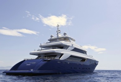M/Y OURANOS Stern View