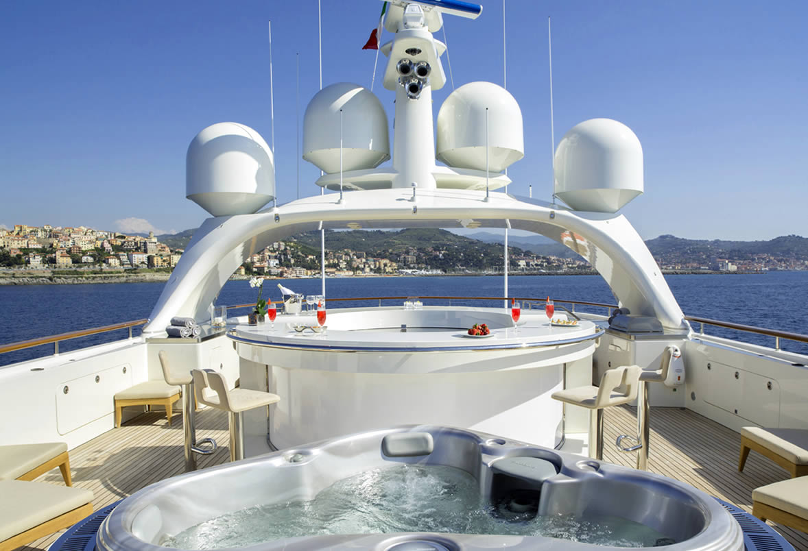 Luxury Charter Yacht NASSIMA Sun Deck