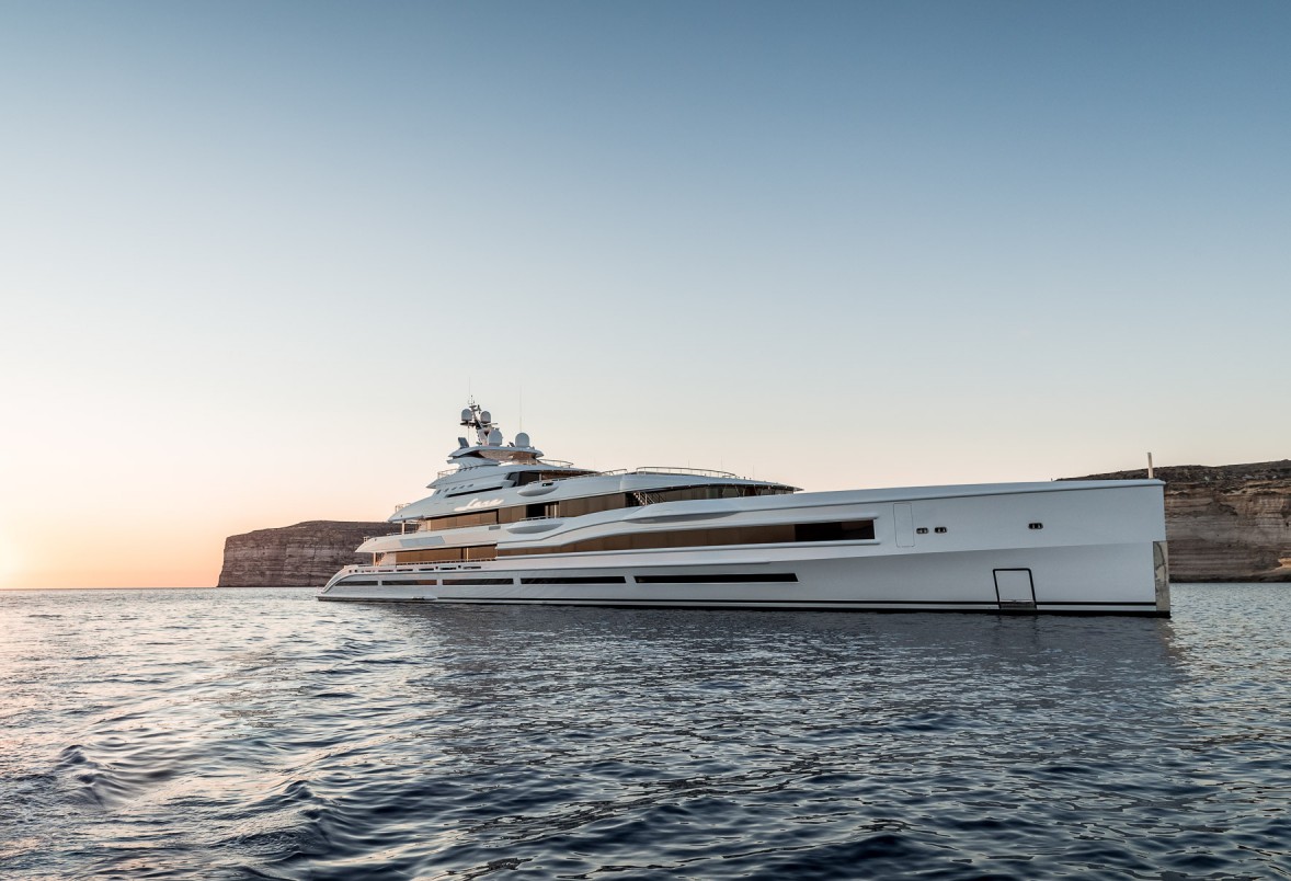 L’apparence du LANA : un yacht de luxe superstar 