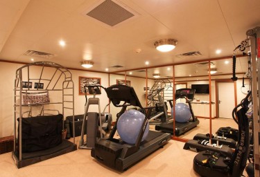 Salles de Gym à bord des Yachts de Luxe à Louer