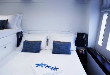 Luxury Charter Catamaran 19TH HOLE Converted Twin Cabin
