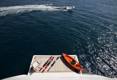 Charter Motor Yacht FELIGO V Swimming Platform with Water Toys