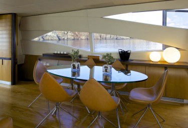 Luxury Motor Yacht SOLARIS Interior Dining