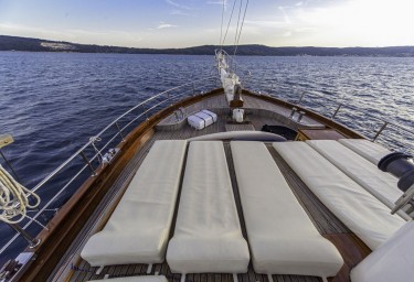 Luxury Charter Gulet LIBRA Sun Deck Cushions