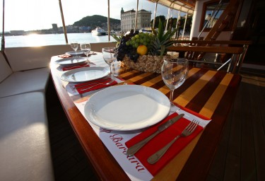 BARBARA Aft Deck Dining
