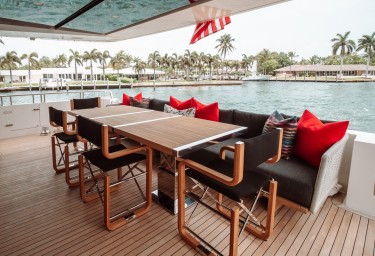 FIFTY SHADES Aft Deck Dining