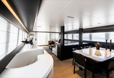 PROJECT STEEL Interior Looking Aft
