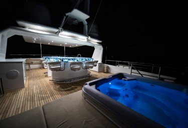 SEA AXIS Lido Deck at Night