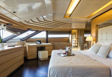 Luxury Motor Yacht RINI Master Stateroom Wraparound Windows