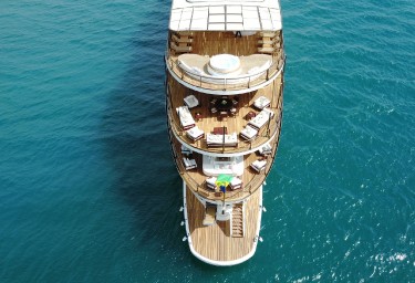 CHAKRA Aerial View of the Stern