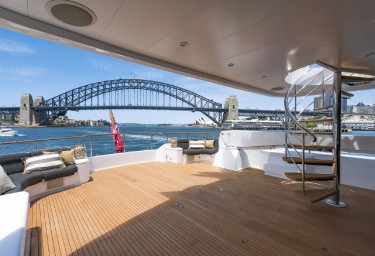 Charter Yacht MASTEKA 2 Aft Deck in Sydney
