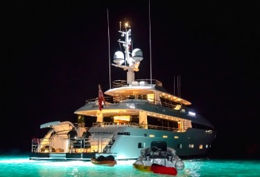 Charter Yacht MASTEKA 2 Stern at Night
