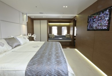 Charter Yacht OURANOS Master Stateroom